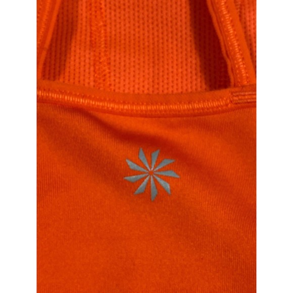 Athleta Women Size S Orange Tank Top With Built in Bra - Picture 6 of 10